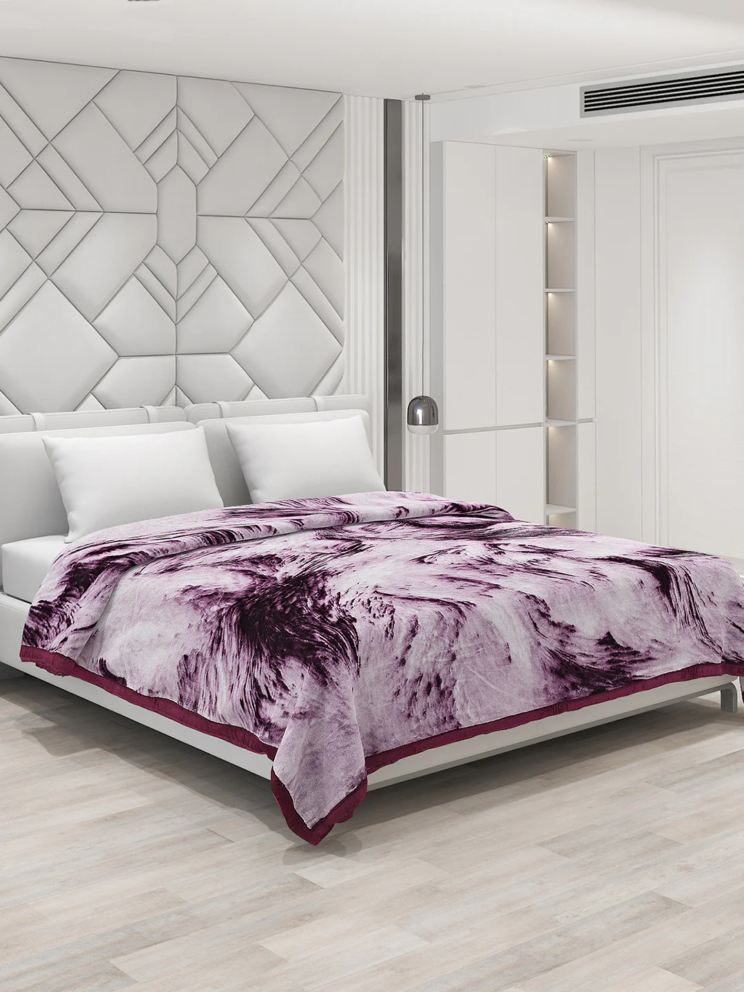 Printed Double Bed 1041 GSM Blanket Apricot 2 Ply (Weight 5.5 kg) - Image 4