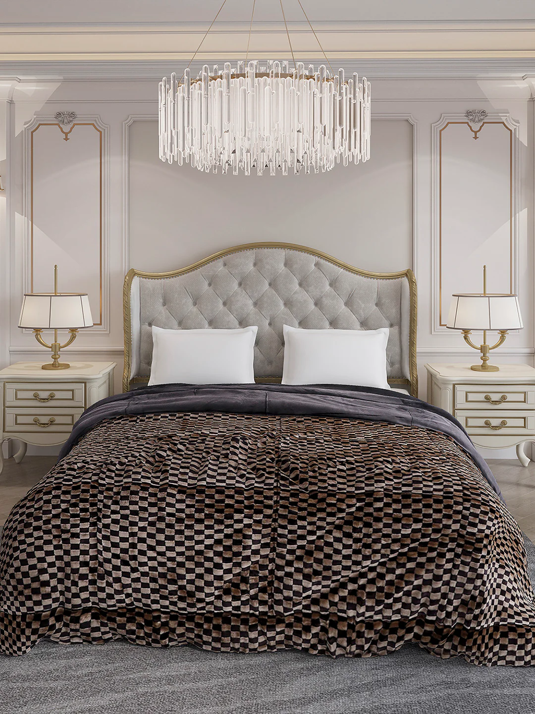 Printed Double Bed 1061 GSM Comforter for Winter - (Peterburg) - Image 2