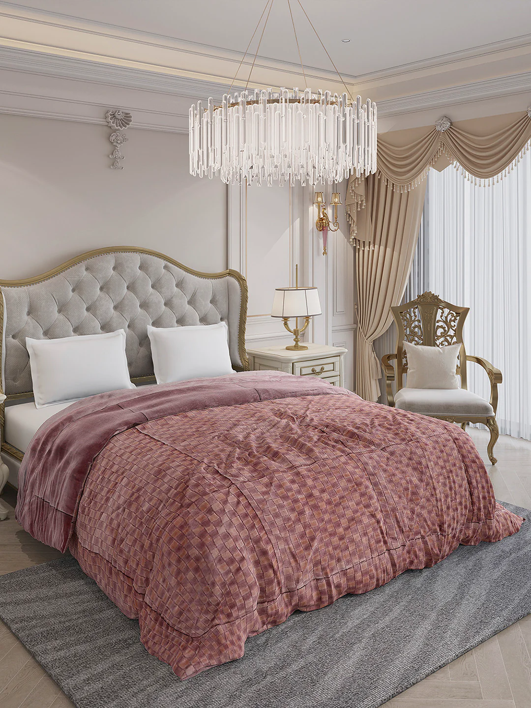 Printed Double Bed 1061 GSM Comforter for Winter - (Peterburg) - Image 4
