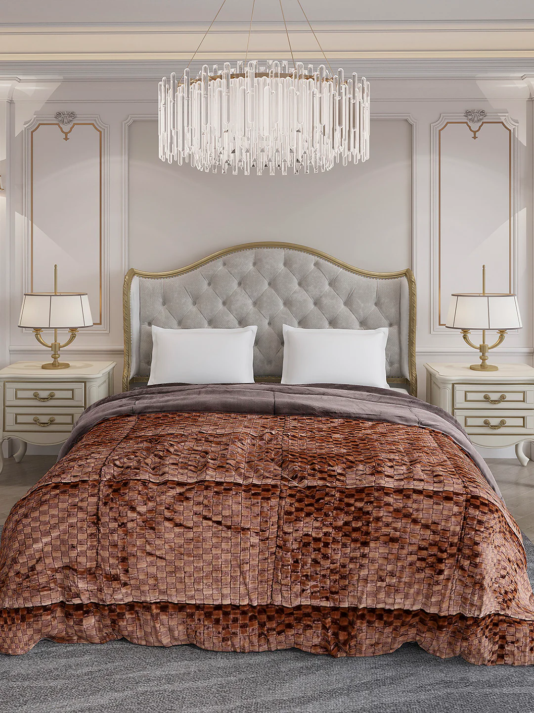Printed Double Bed 1061 GSM Comforter for Winter - (Peterburg) - Image 2