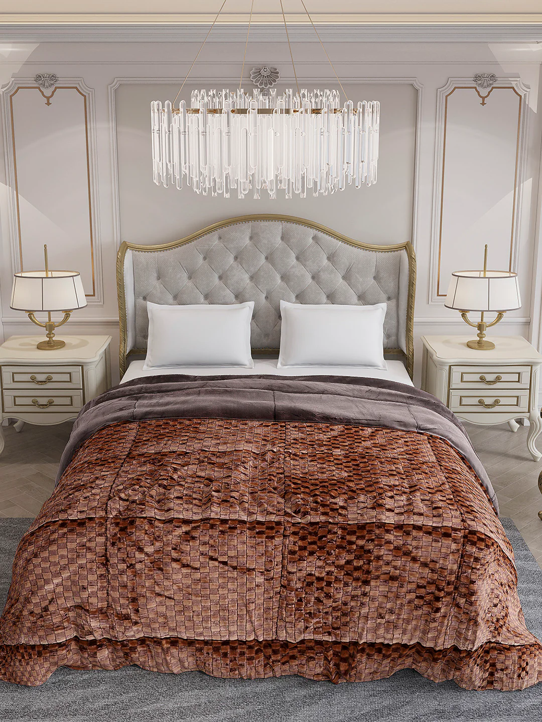 Printed Double Bed 1061 GSM Comforter for Winter - (Peterburg) - Image 3
