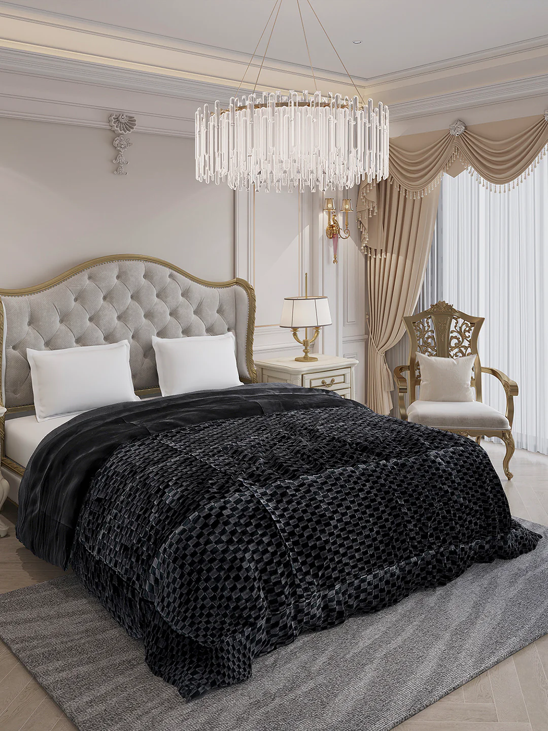 Printed Double Bed 1061 GSM Comforter for Winter - (Peterburg) - Image 4