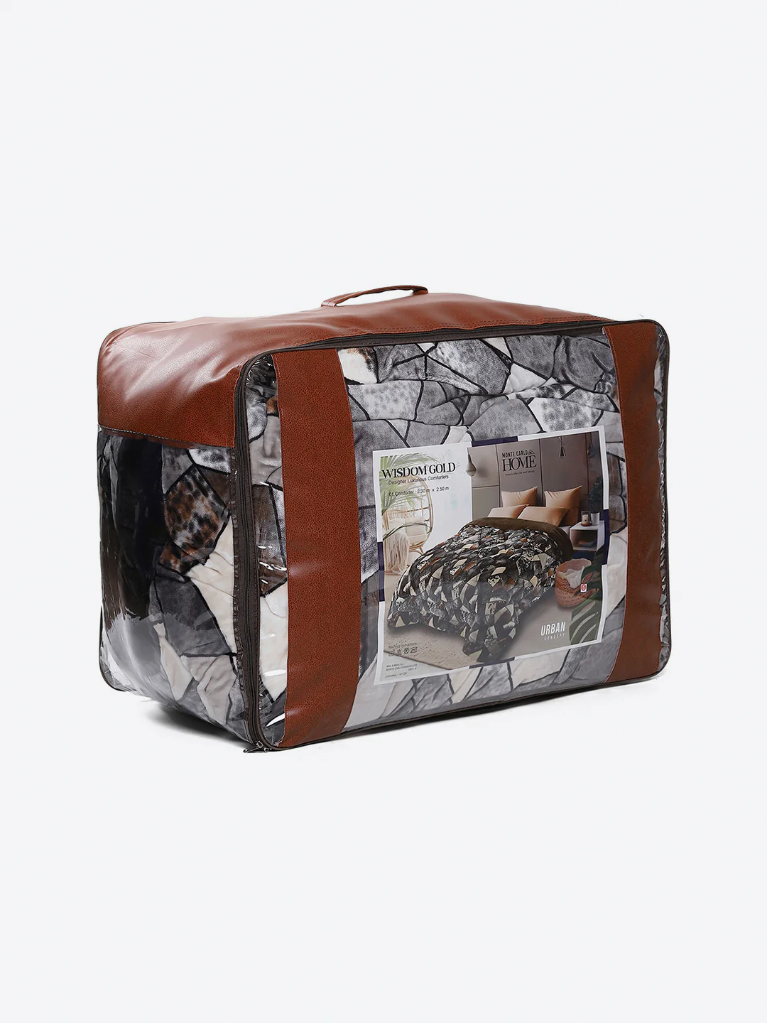 Printed Double Bed 1061 GSM Comforter for Winter - (Wisdom Gold) - Image 8