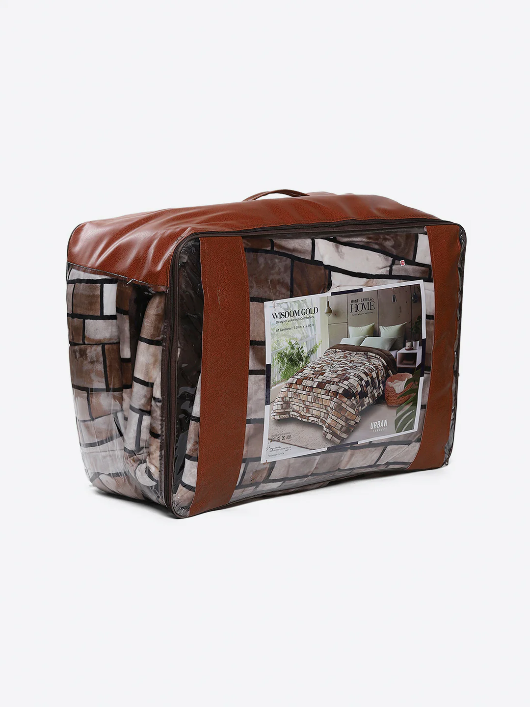 Printed Double Bed 1061 GSM Comforter for Winter - (Wisdom Gold) - Image 8