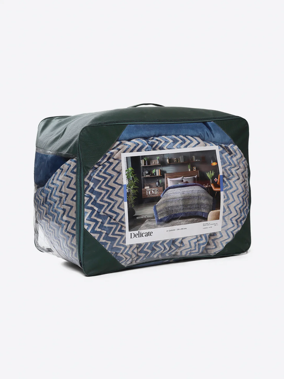 Printed Double Bed 1078 GSM Comforter for Winter - (Delicate) - Image 8