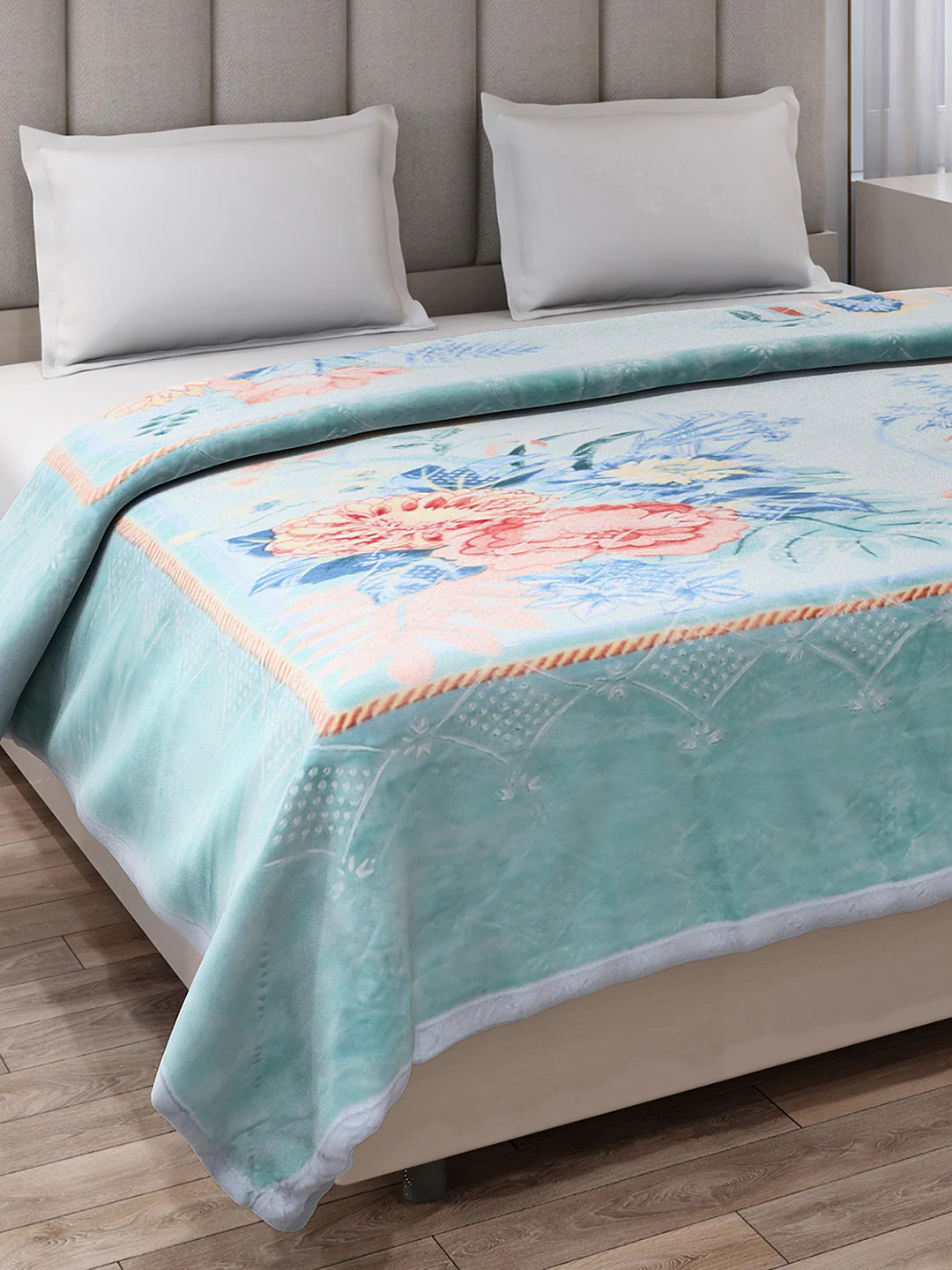 Printed Double Bed 1136 GSM Blanket for Heavy Winter - (Shahenshan BL)
