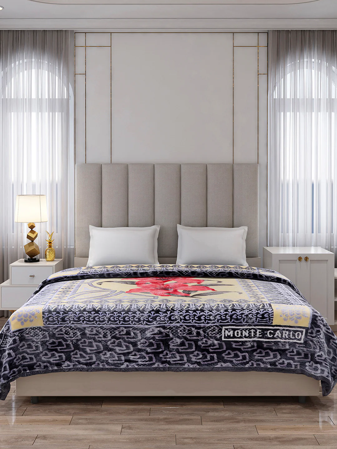 Printed Double Bed 1136 GSM Blanket for Heavy Winter - (Shahenshan BL) - Image 2