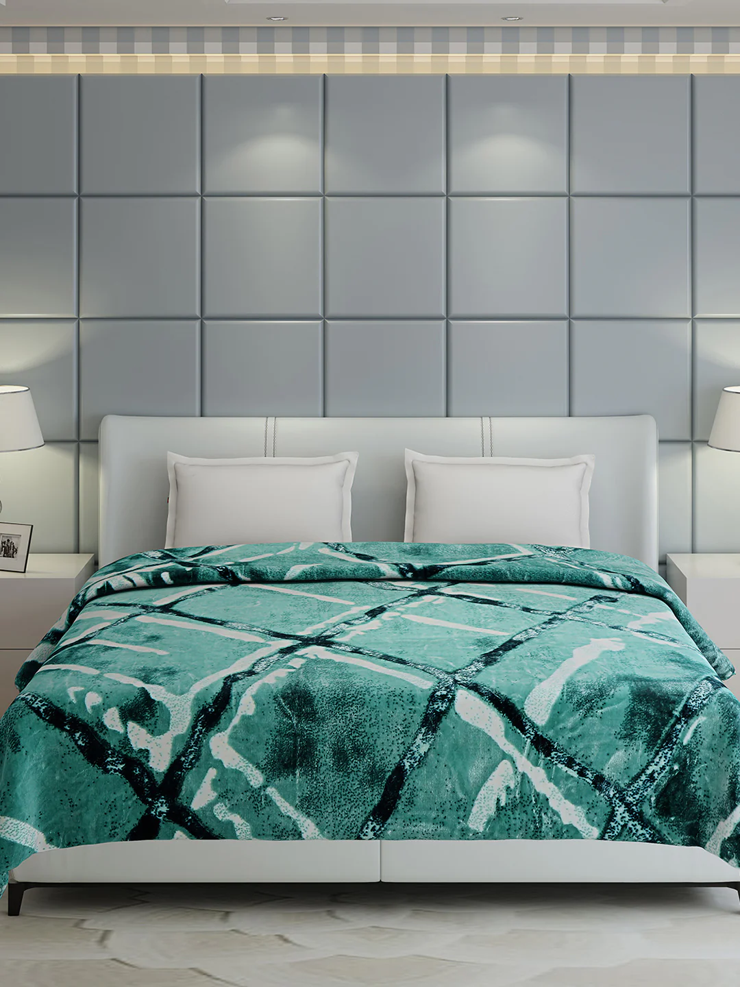 Printed Double Bed 1155 GSM Blanket Edenberg 2 Ply (Weight 6.1 kg) - Image 4