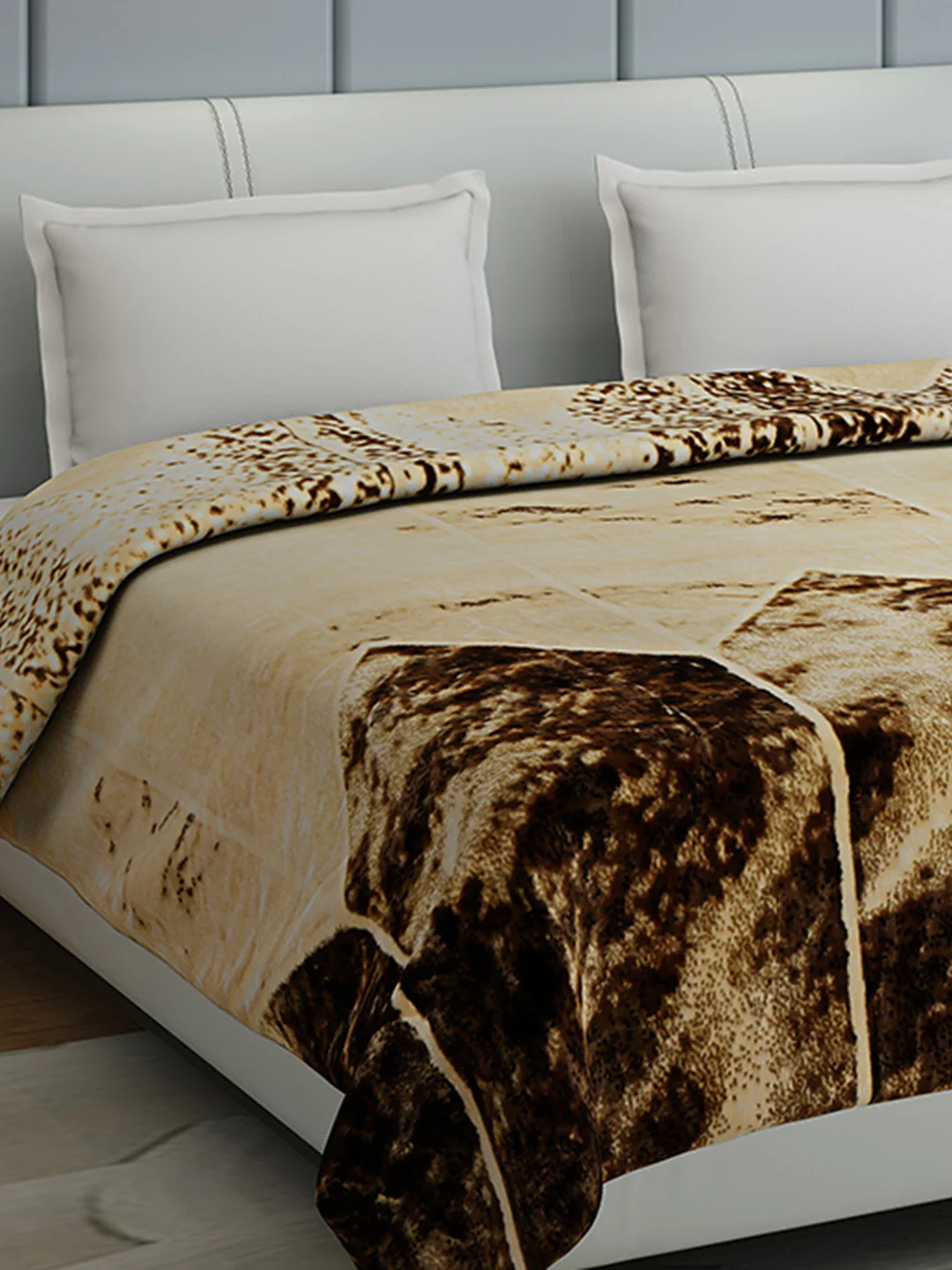 Printed Double Bed 1155 GSM Blanket Edenberg 2 Ply (Weight 6.1 kg)