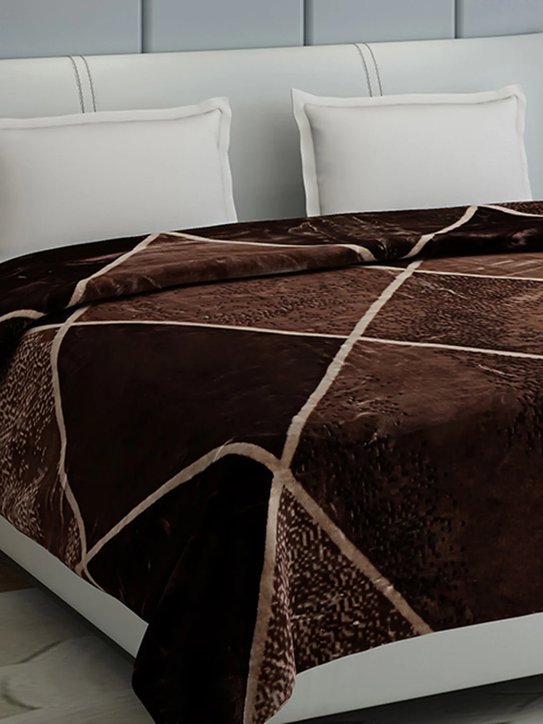 Printed Double Bed 1155 GSM Blanket Edenberg 2 Ply (Weight 6.1 kg)