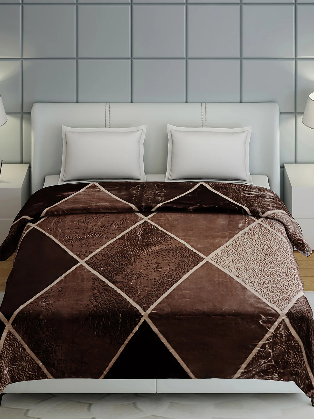 Printed Double Bed 1155 GSM Blanket Edenberg 2 Ply (Weight 6.1 kg) - Image 3