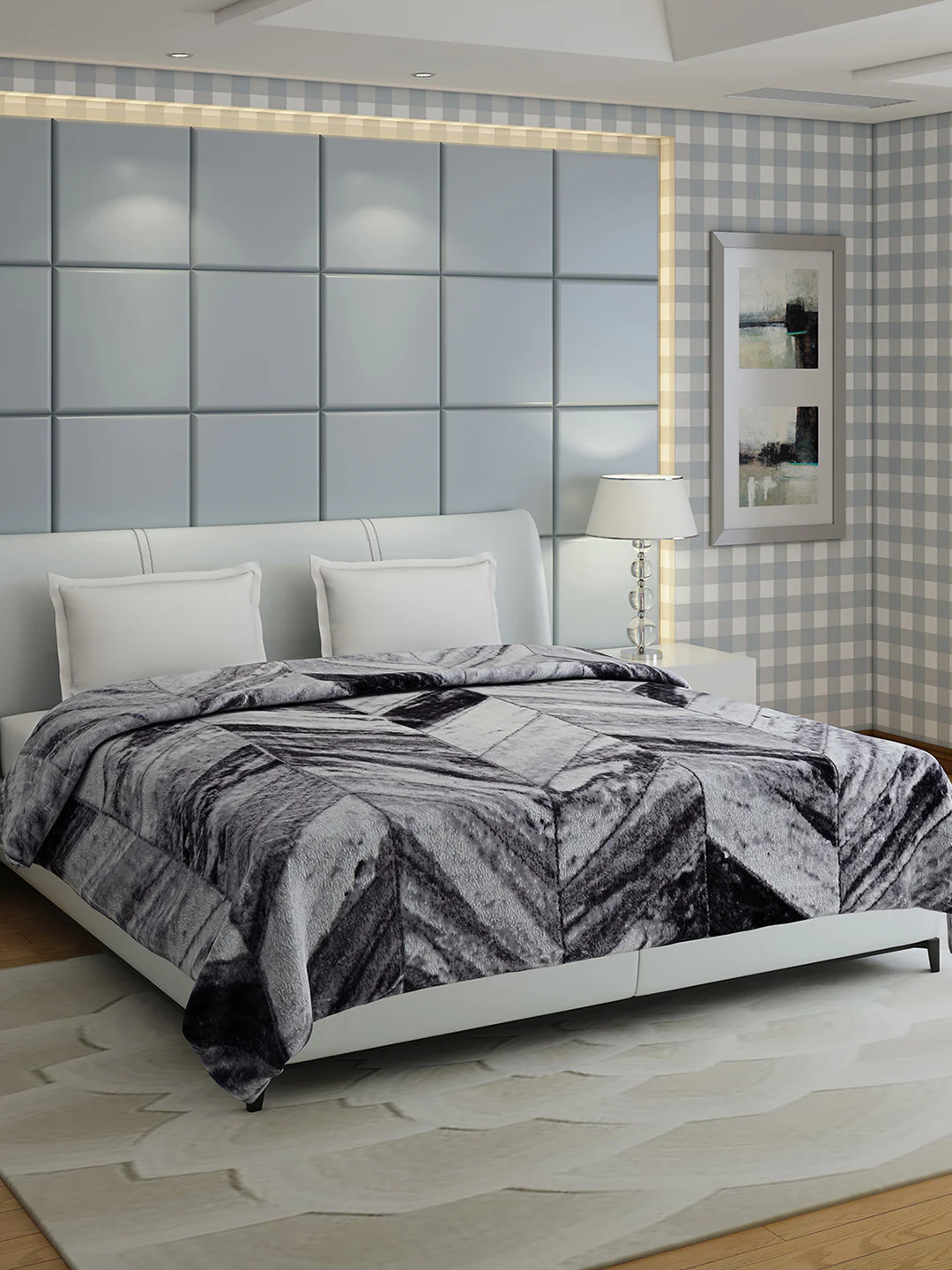 Printed Double Bed 1155 GSM Blanket Edenberg 2 Ply (Weight 6.1 kg) - Image 2