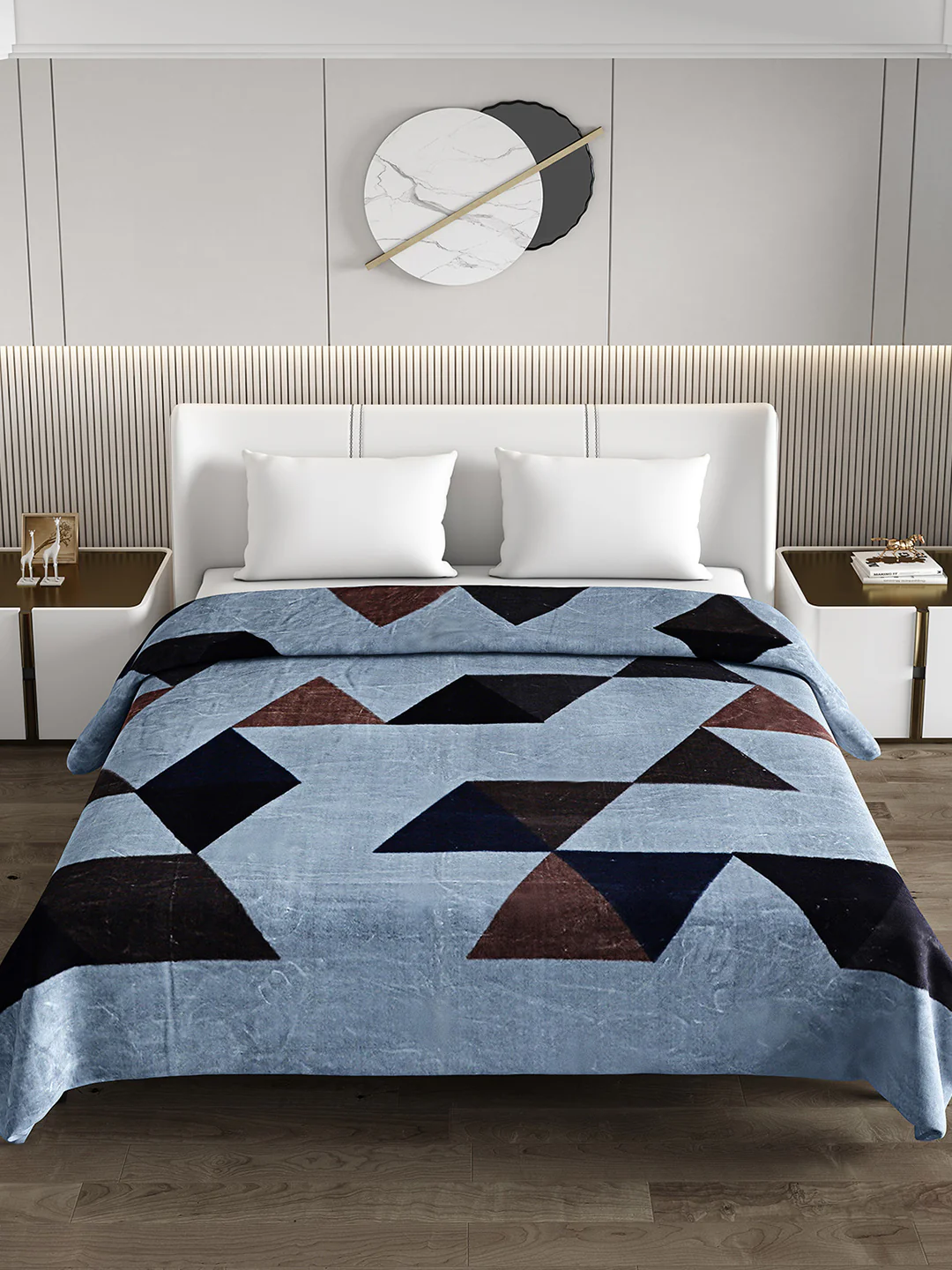 Printed Double Bed 1174 GSM Blanket Firdous 2 Ply (Weight 6.2 kg) - Image 3