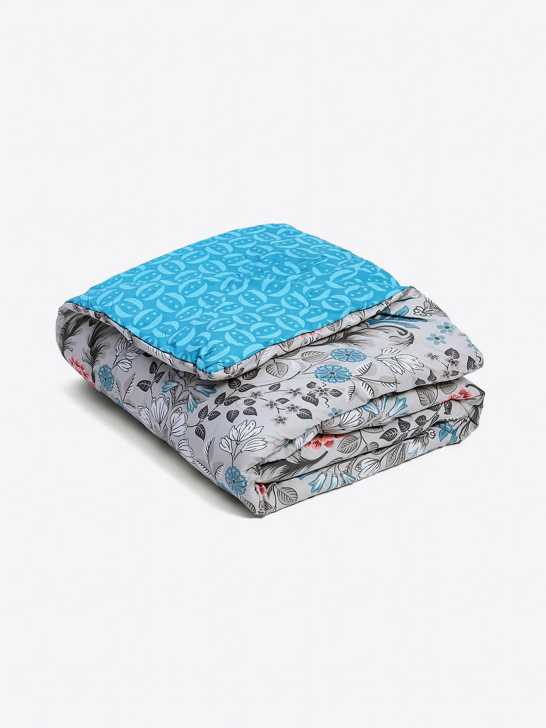 Printed Double Bed 130 GSM 4 Pc Bedding Set (1 Bedsheet, 1 AC Comforter & 2 Pillow Cover) - Image 6