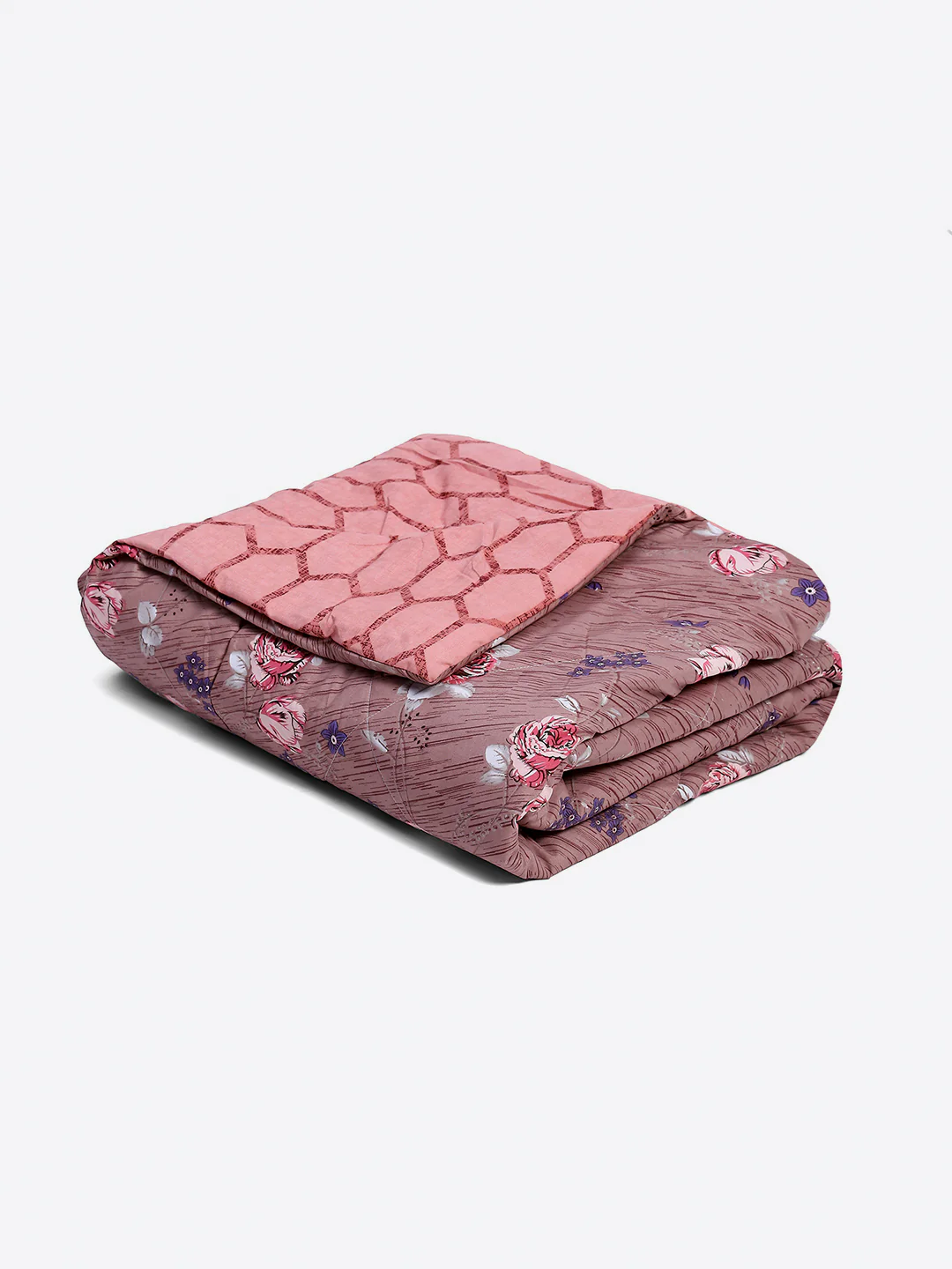 Printed Double Bed 130 GSM 4 Pc Bedding Set (1 Bedsheet, 1 AC Comforter & 2 Pillow Cover) - Image 6