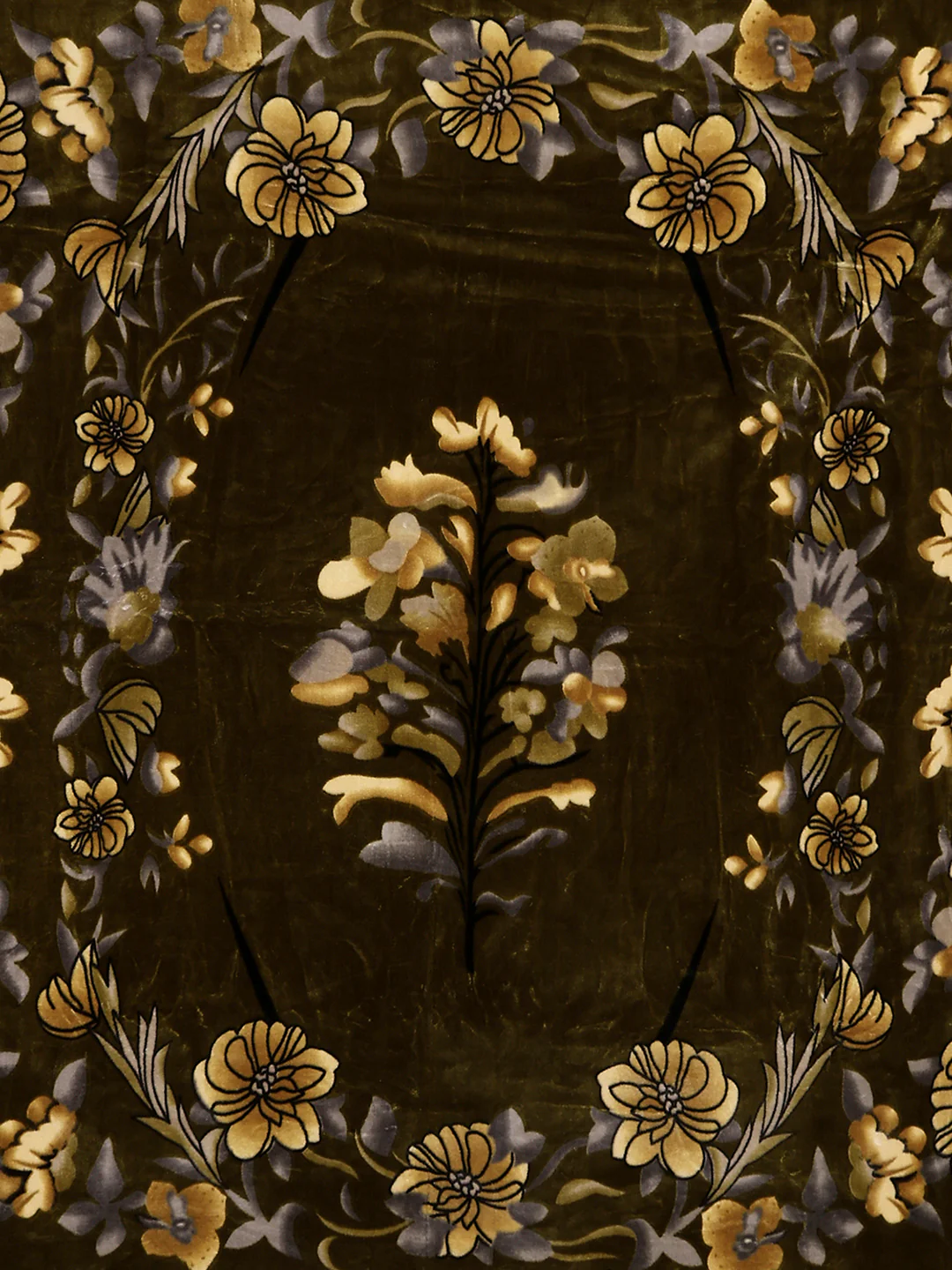 Printed Double Bed 2 Ply, 1042 GSM Blanket for Winter - (Emilia) - Image 5