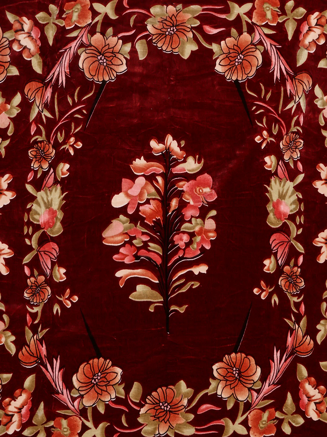 Printed Double Bed 2 Ply, 1042 GSM Blanket for Winter - (Emilia) - Image 5