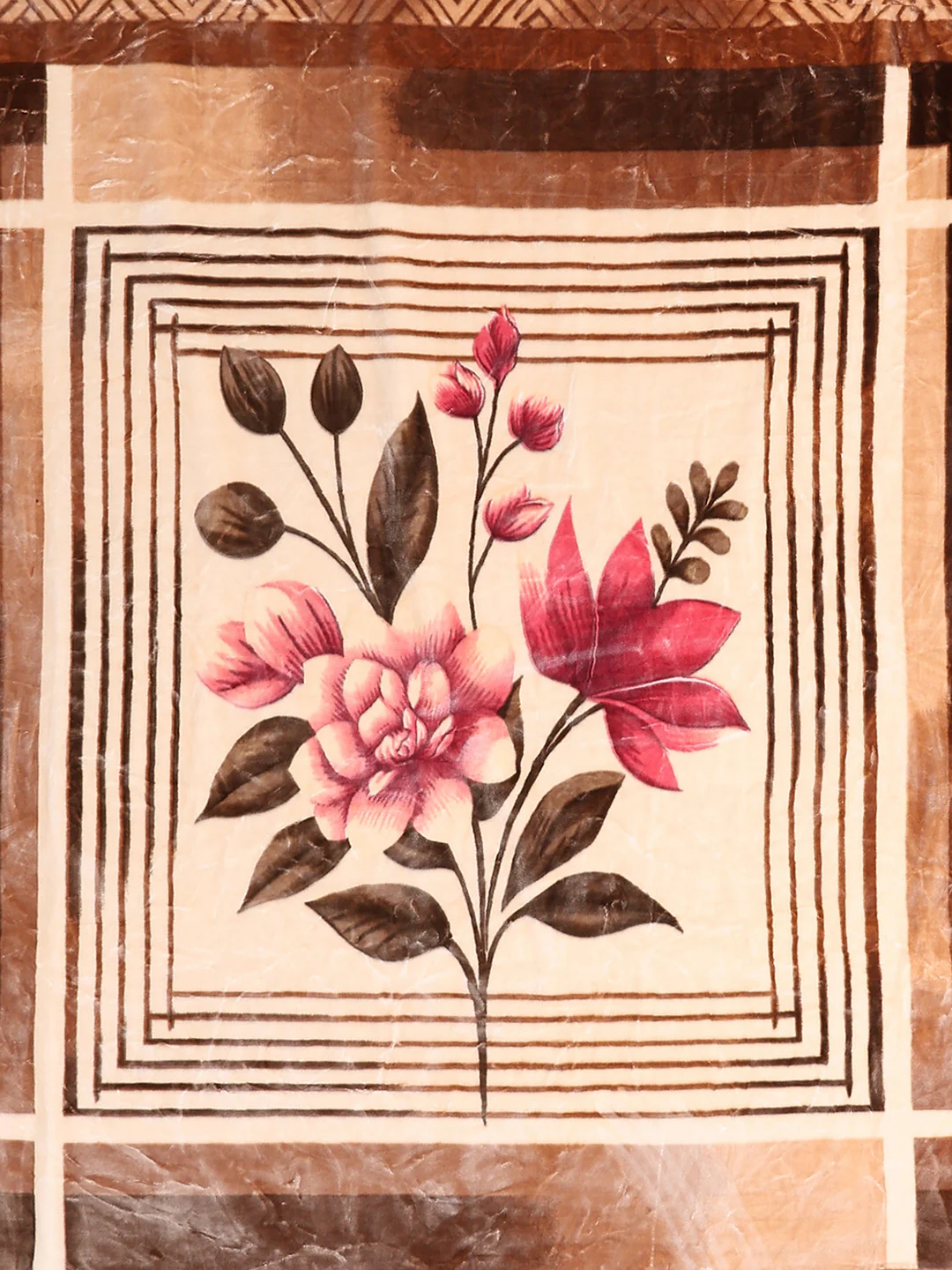 Printed Double Bed 2 Ply, 1136 GSM Embossed Blanket for Heavy Winter - (Commander) - Image 6