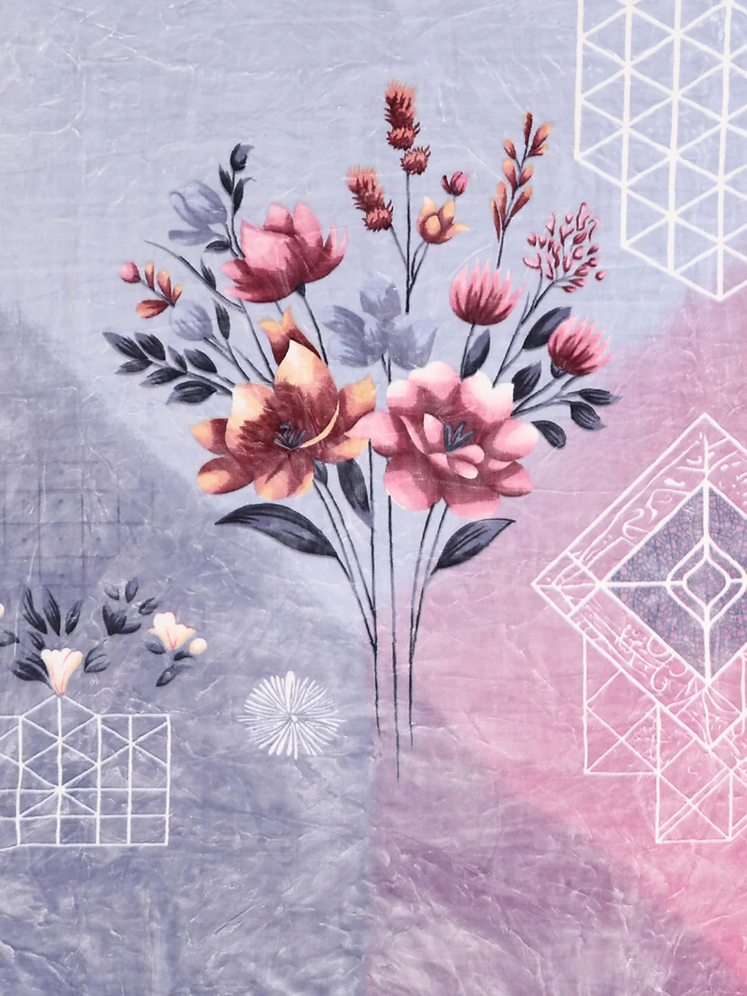 Printed Double Bed 2 Ply, 1136 GSM Embossed Blanket for Heavy Winter - (Commander) - Image 6