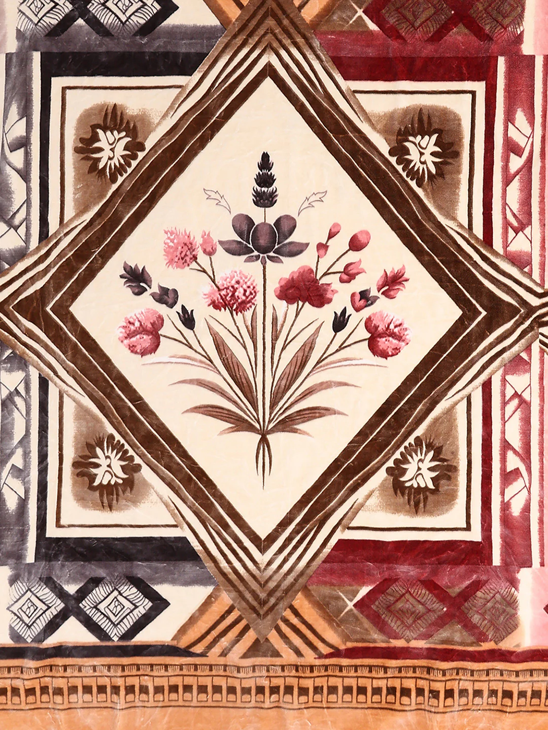 Printed Double Bed 2 Ply, 1136 GSM Embossed Blanket for Heavy Winter - (Commander) - Image 6