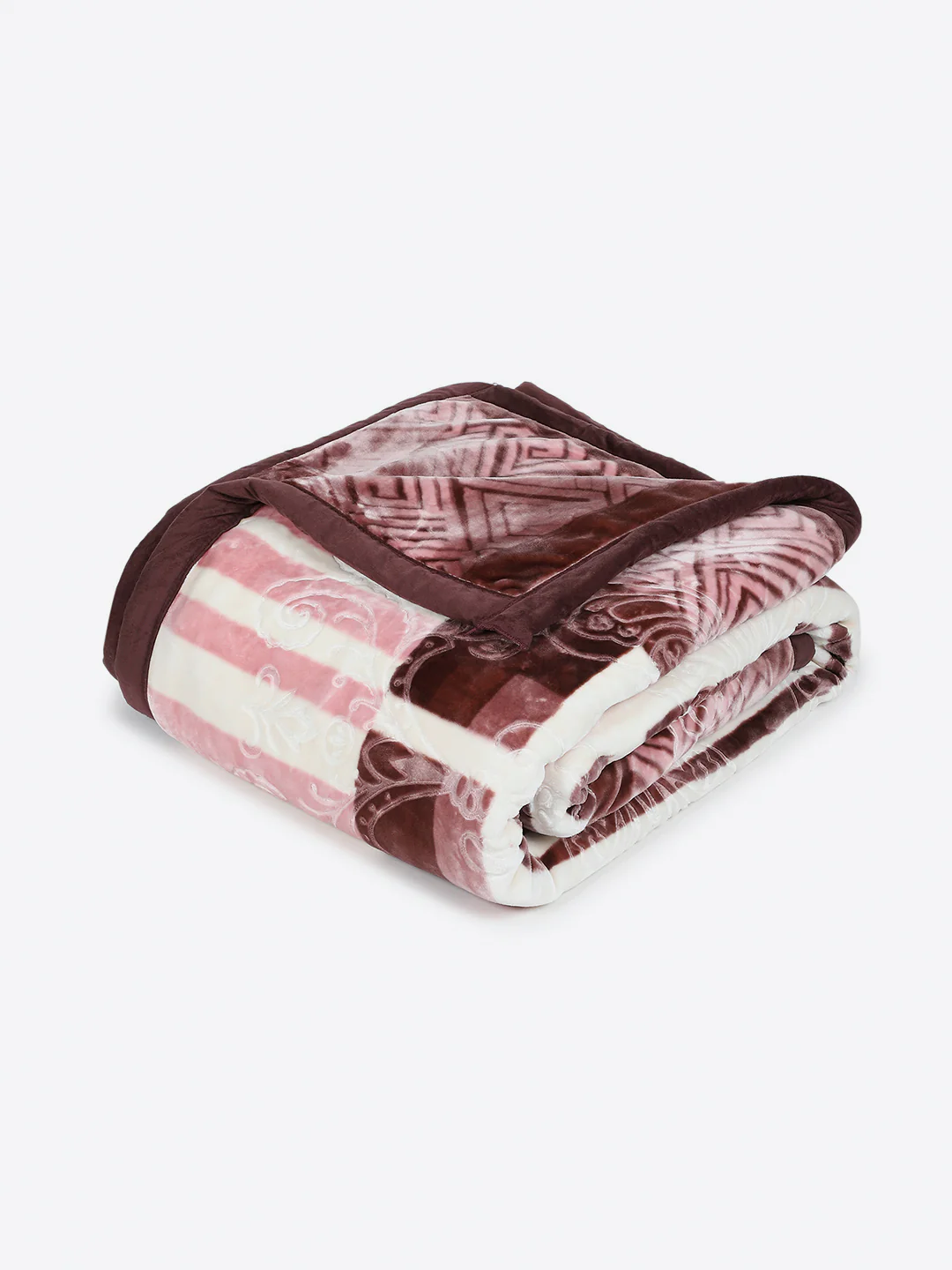 Printed Double Bed 2 Ply, 1136 GSM Embossed Blanket for Heavy Winter - (Commander) - Image 5