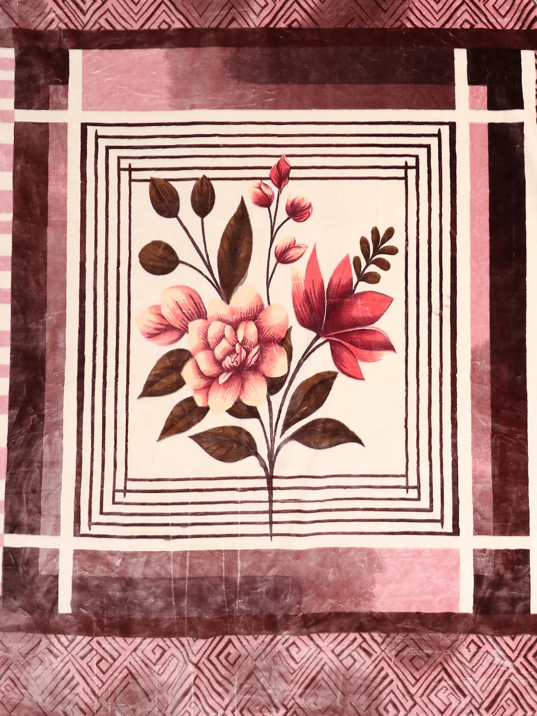 Printed Double Bed 2 Ply, 1136 GSM Embossed Blanket for Heavy Winter - (Commander) - Image 6
