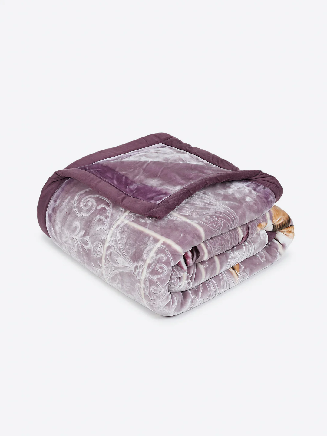 Printed Double Bed 2 Ply, 1136 GSM Embossed Blanket for Heavy Winter - (Commander) - Image 5
