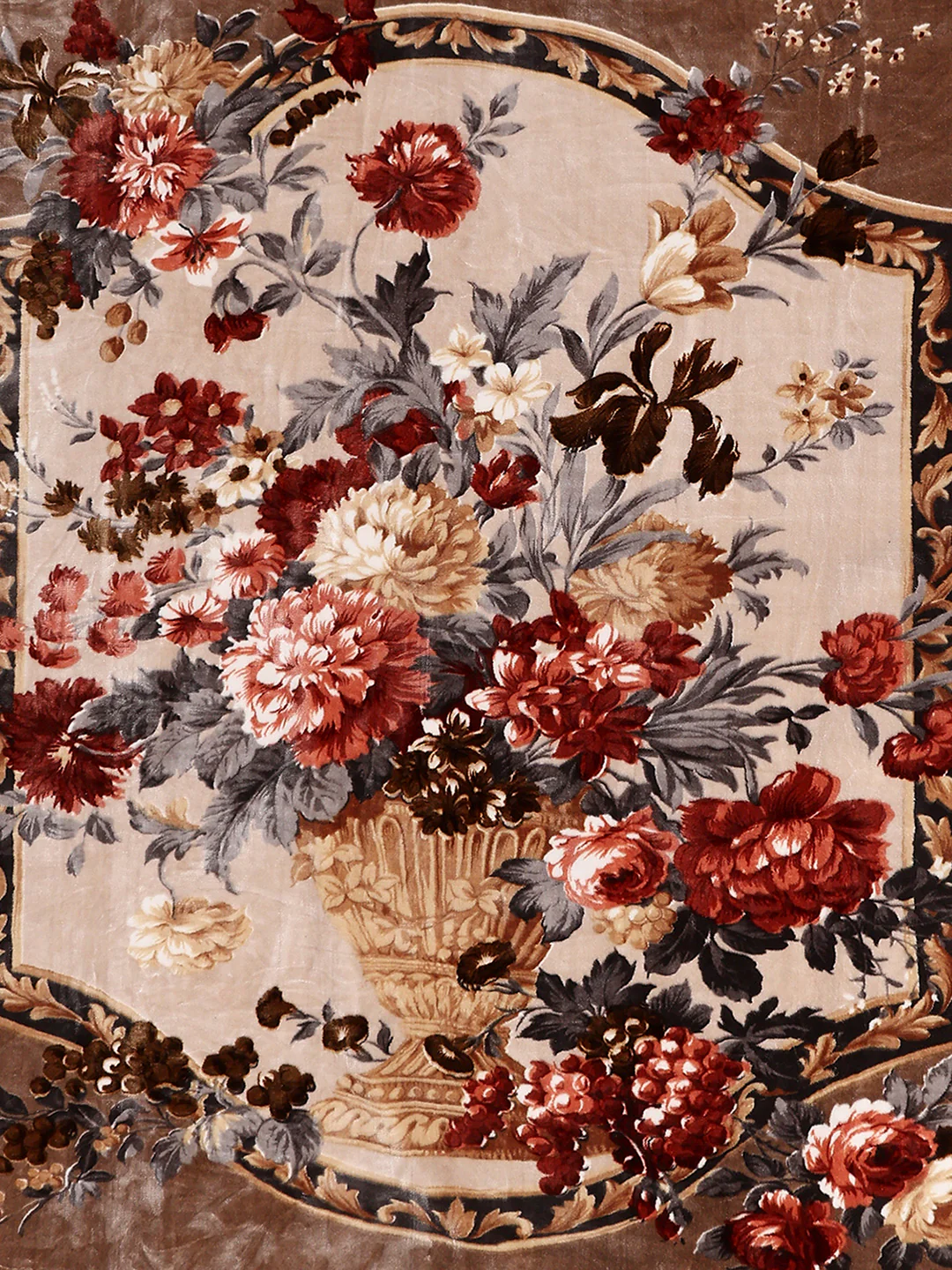 Printed Double Bed 2 Ply, 1042 GSM Cloudy Blanket for Heavy Winter - (Emilia) - Image 6