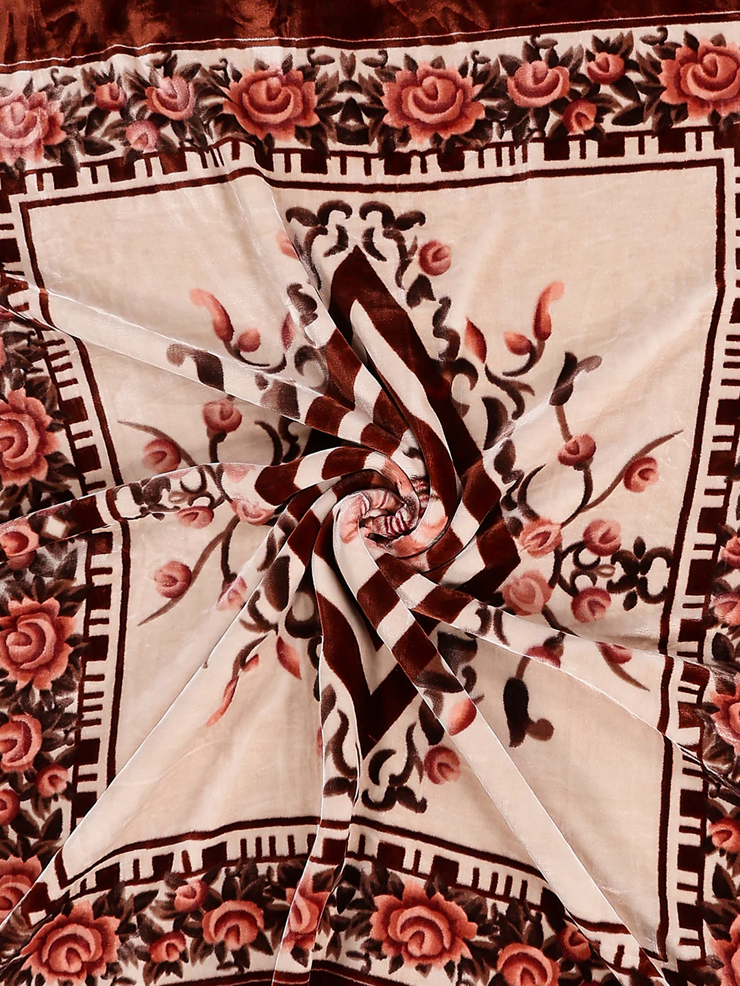 Printed Double Bed 2 Ply, 1042 GSM Cloudy Blanket for Heavy Winter - (Emilia) - Image 7