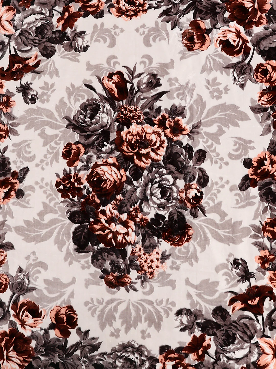 Printed Double Bed 2 Ply, 1042 GSM Cloudy Blanket for Heavy Winter - (Emilia) - Image 6