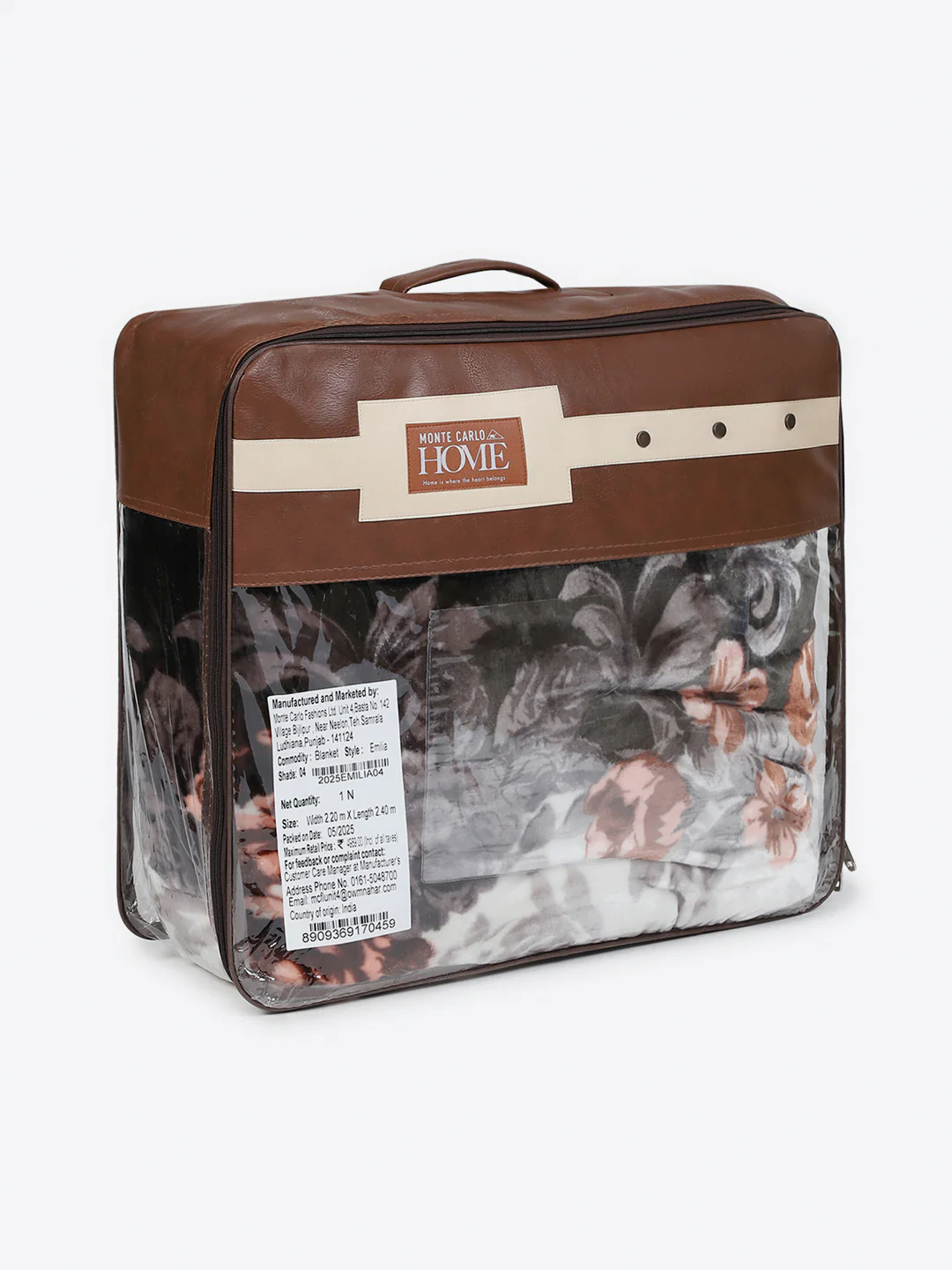 Printed Double Bed 2 Ply, 1042 GSM Cloudy Blanket for Heavy Winter - (Emilia) - Image 8
