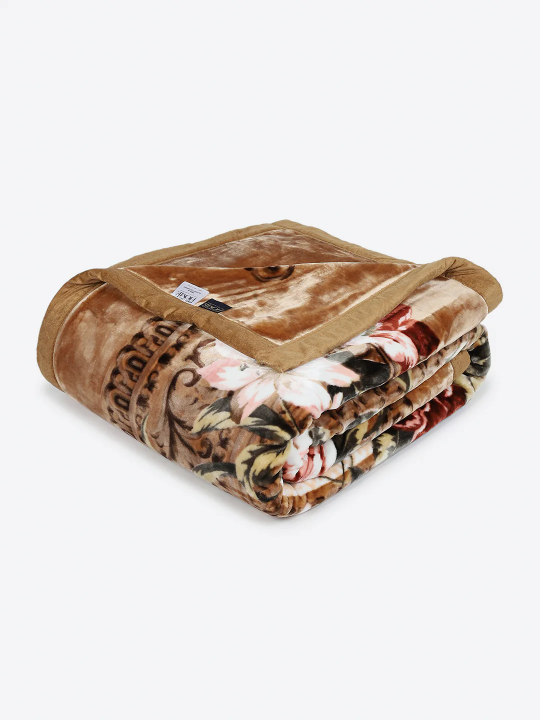 Printed Double Bed 2 Ply, 1042 GSM Cloudy Blanket for Heavy Winter - (Emilia) - Image 5