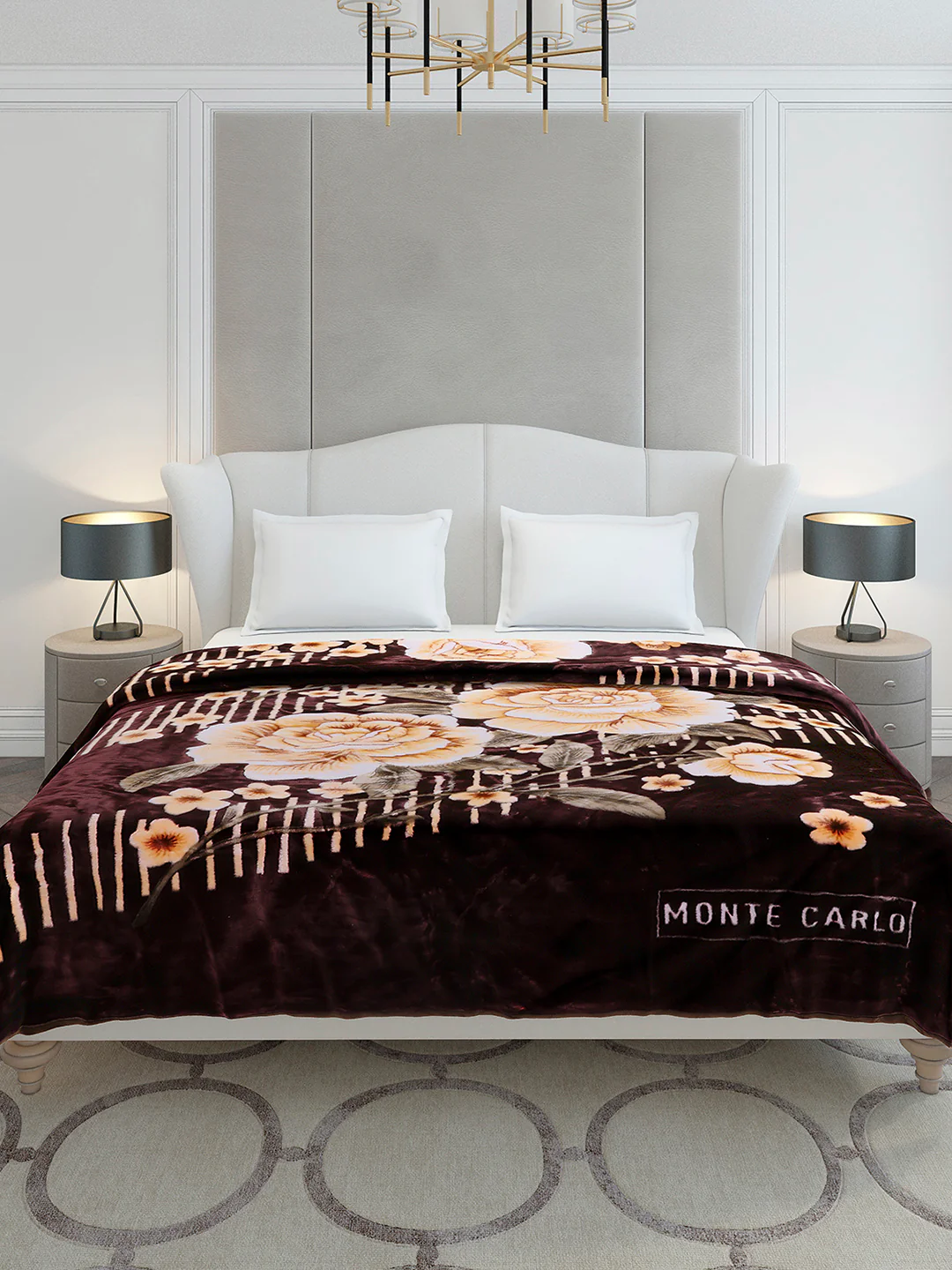 Printed Double Bed 2 Ply, 852 GSM Blanket for Heavy Winter - (Marshal) - Image 2