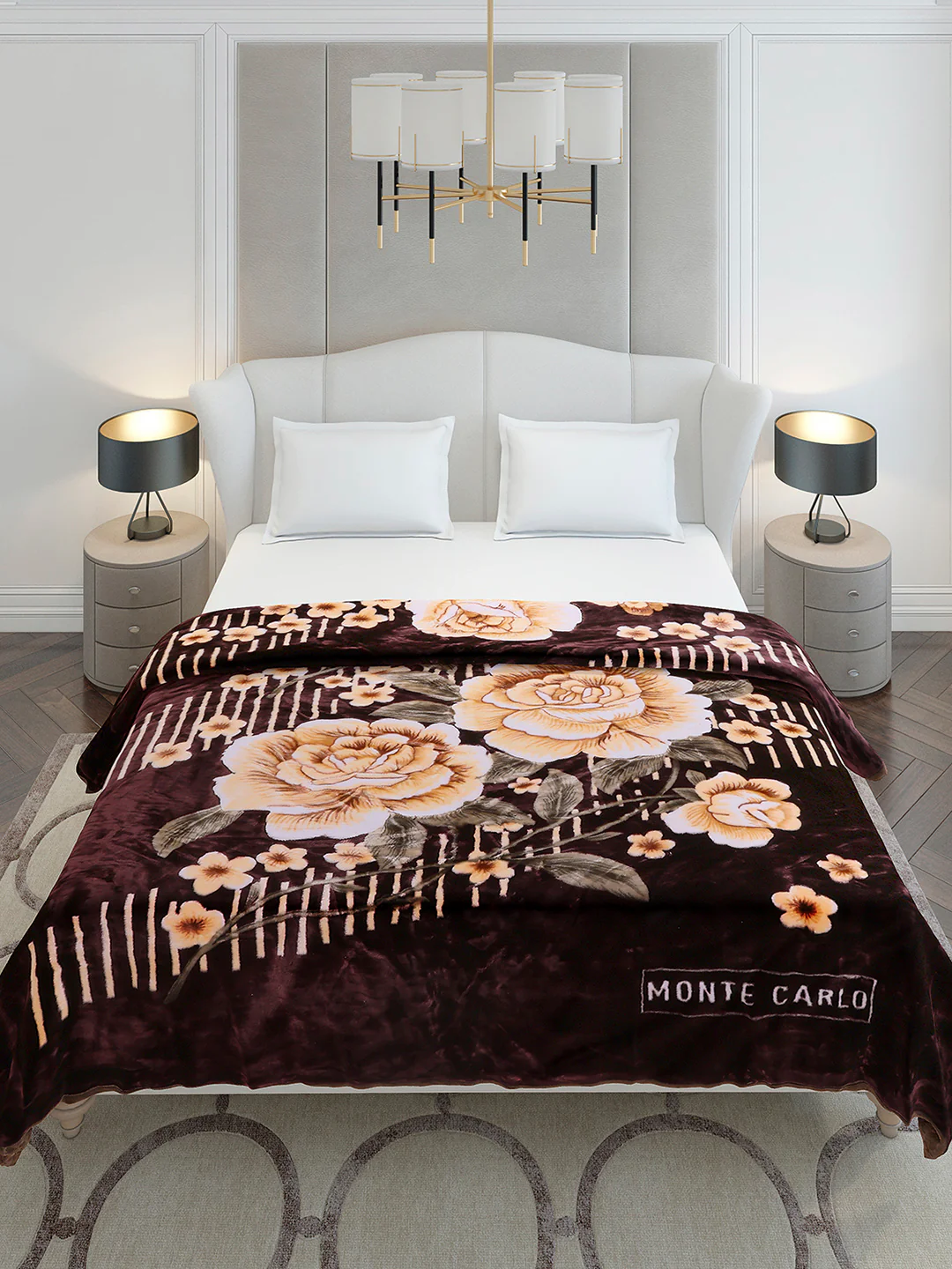 Printed Double Bed 2 Ply, 852 GSM Blanket for Heavy Winter - (Marshal) - Image 3