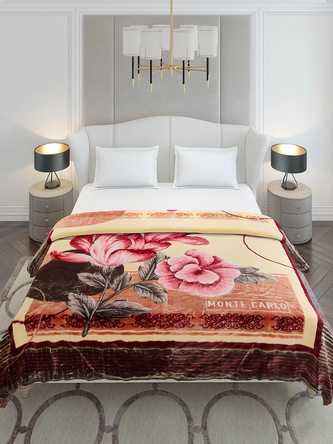 Printed Double Bed 2 Ply, 852 GSM Blanket for Heavy Winter - (Marshal) - Image 3
