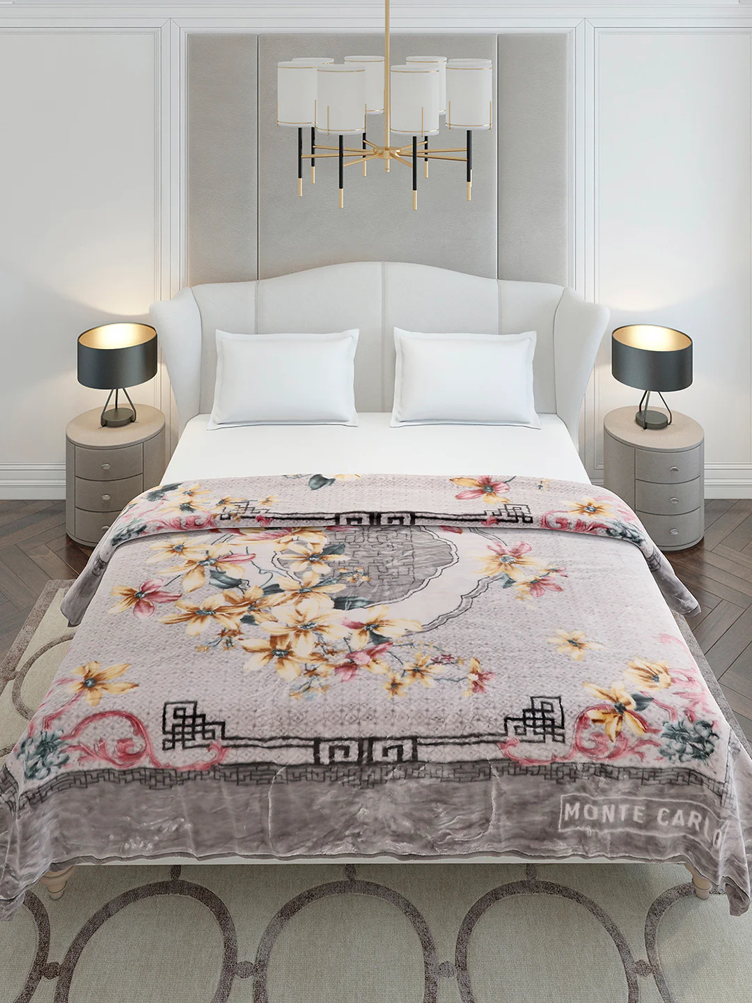 Printed Double Bed 2 Ply, 852 GSM Blanket for Heavy Winter - (Marshal) - Image 3