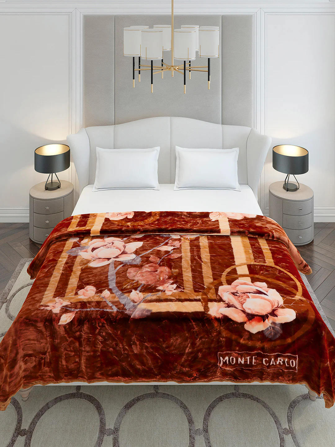 Printed Double Bed 2 Ply, 852 GSM Blanket for Heavy Winter - (Marshal) - Image 3