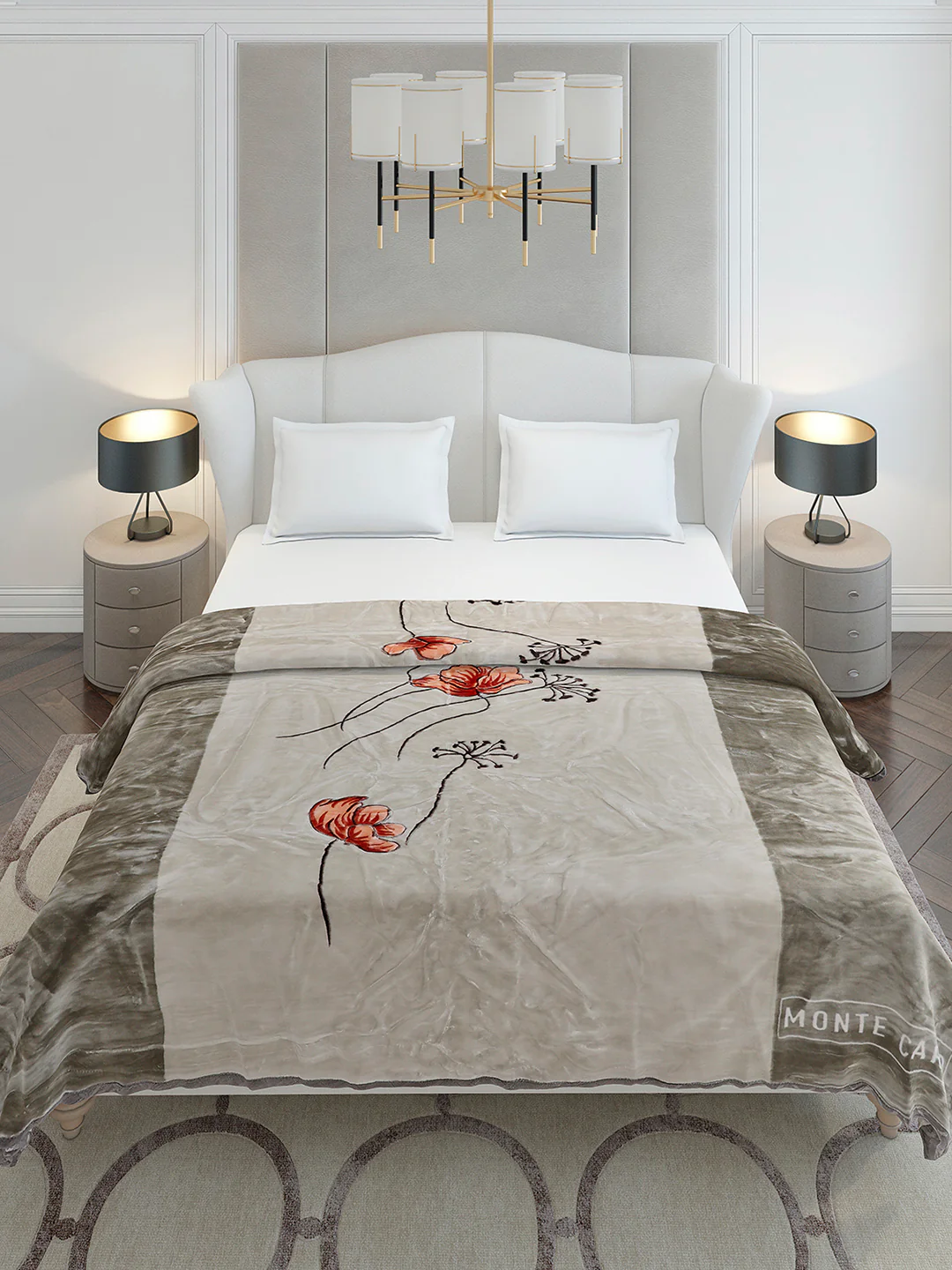 Printed Double Bed 2 Ply, 1136 GSM Blanket for Heavy Winter - (Monarch) - Image 3