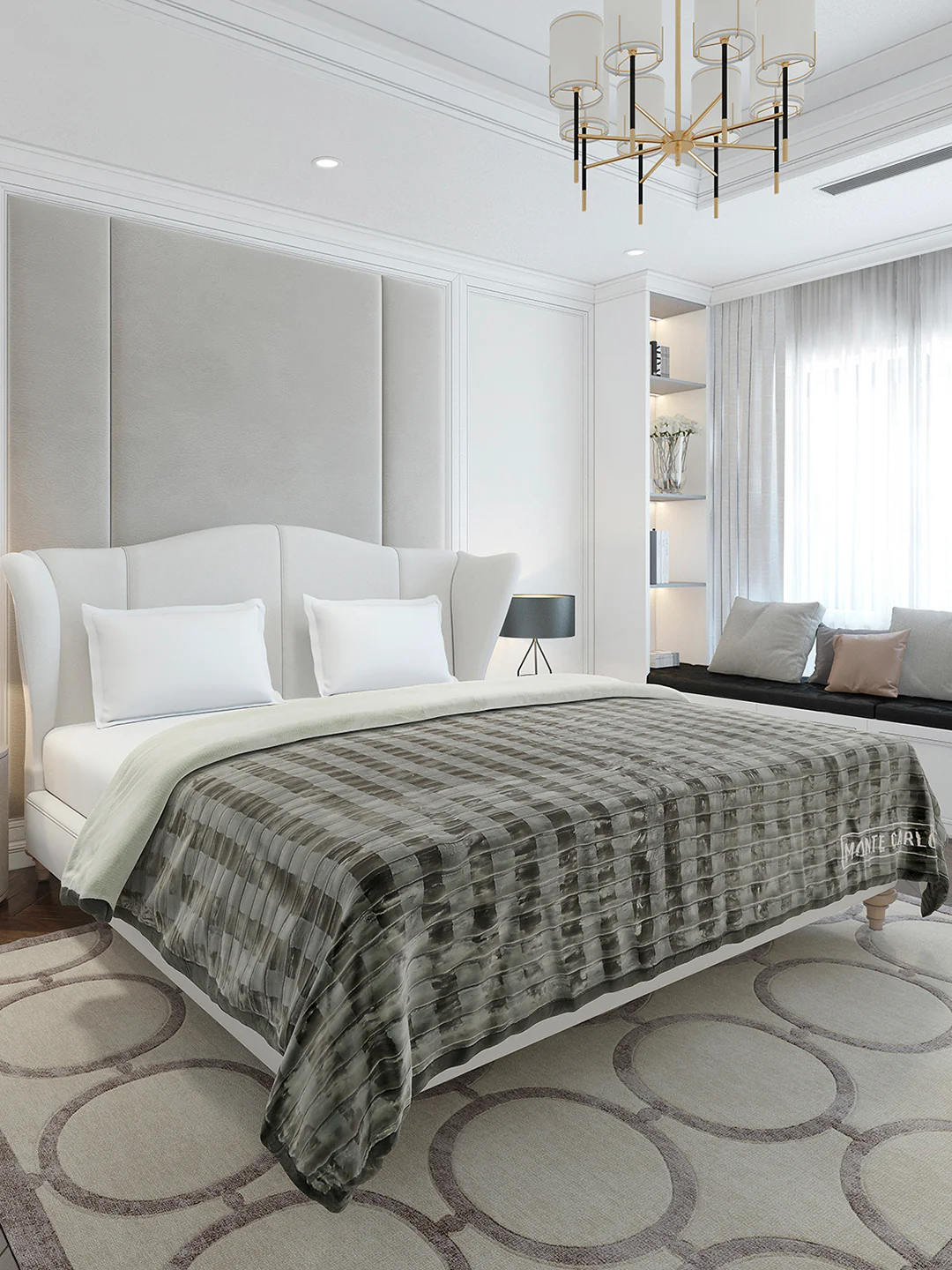 Printed Double Bed 2 Ply, 720 GSM Blanket for Heavy Winter - (Vibe Tribe) - Image 4