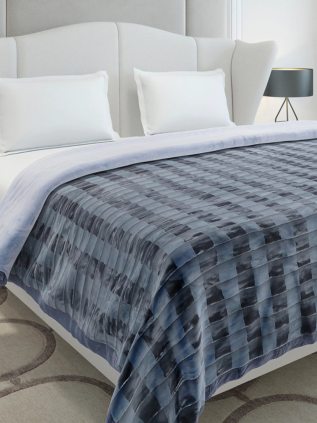 Printed Double Bed 2 Ply, 720 GSM Blanket for Heavy Winter - (Vibe Tribe)