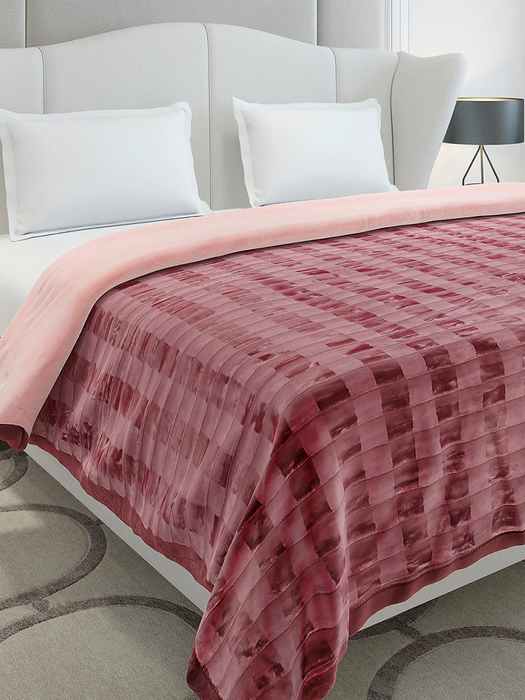Printed Double Bed 2 Ply, 720 GSM Blanket for Heavy Winter - (Vibe Tribe)