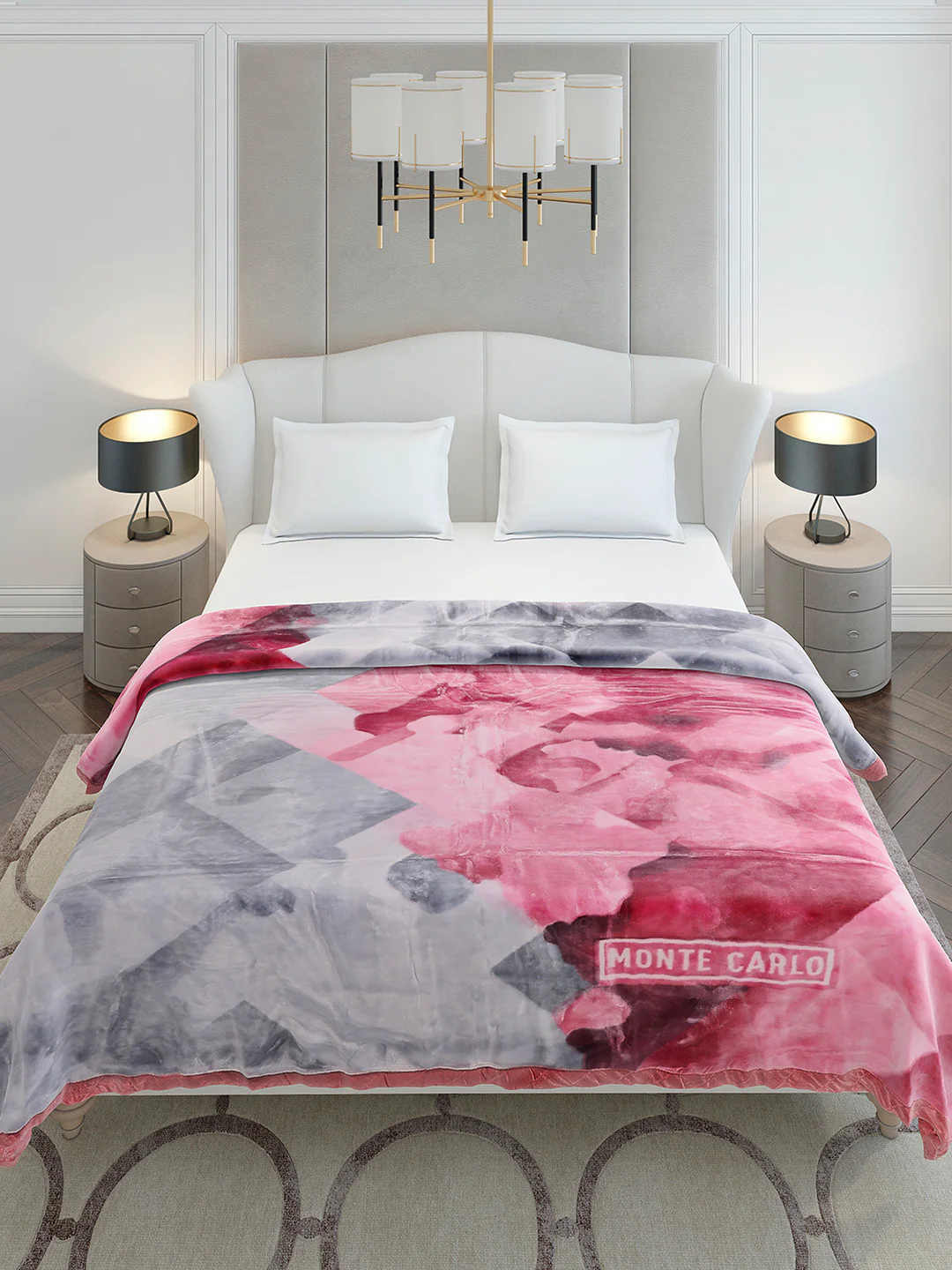 Printed Double Bed 2 Ply, 909 GSM Embossed Blanket for Heavy Winter - (Vista Plus) - Image 3