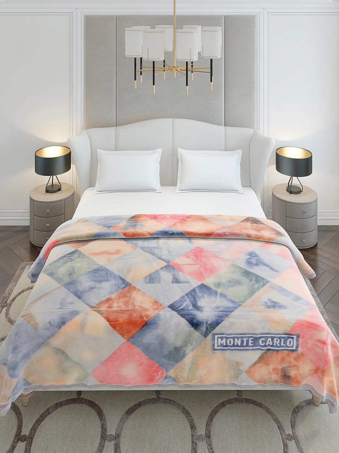 Printed Double Bed 2 Ply, 909 GSM Embossed Blanket for Heavy Winter - (Vista Plus) - Image 3
