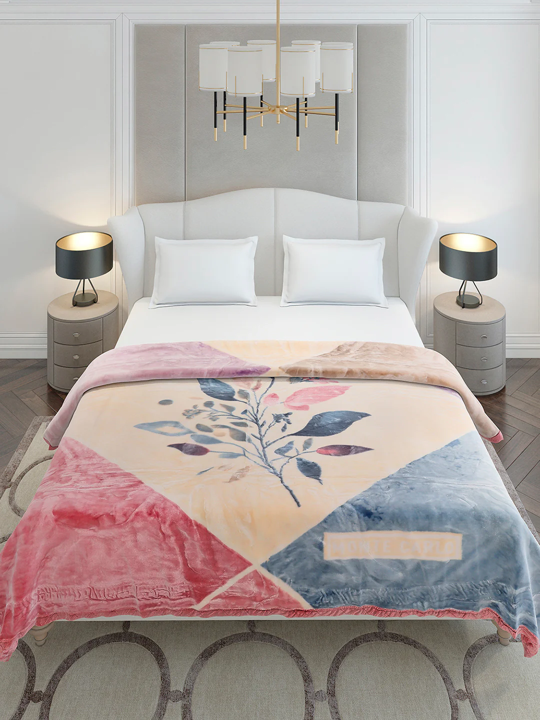 Printed Double Bed 2 Ply, 909 GSM Embossed Blanket for Heavy Winter - (Vista Plus) - Image 3