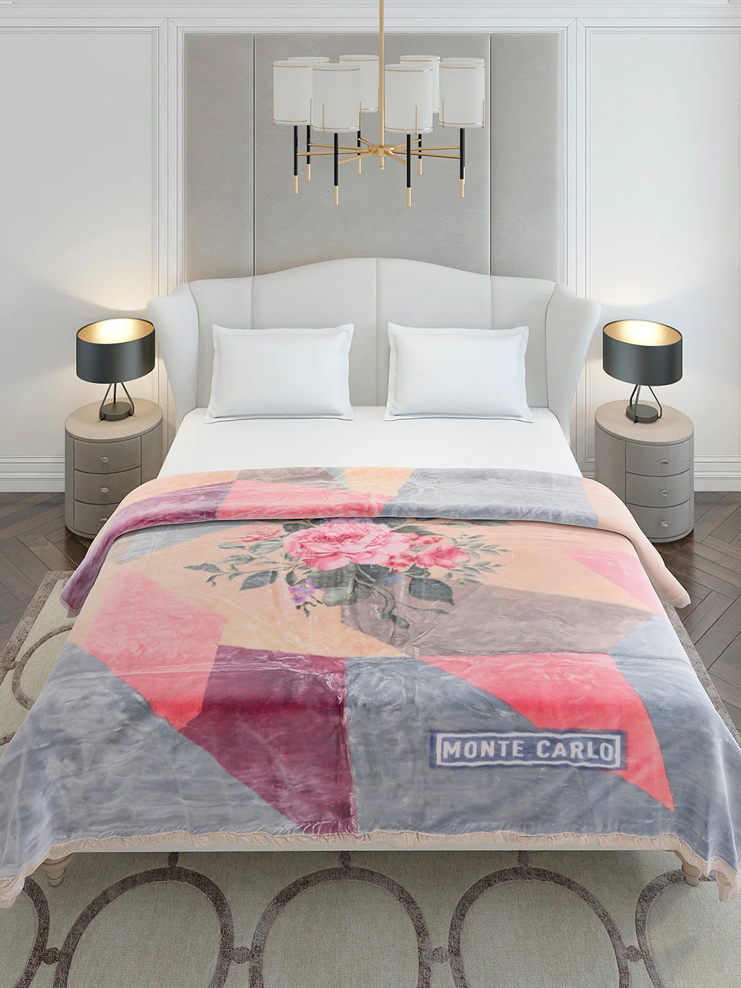 Printed Double Bed 2 Ply, 909 GSM Embossed Blanket for Heavy Winter - (Vista Plus) - Image 3