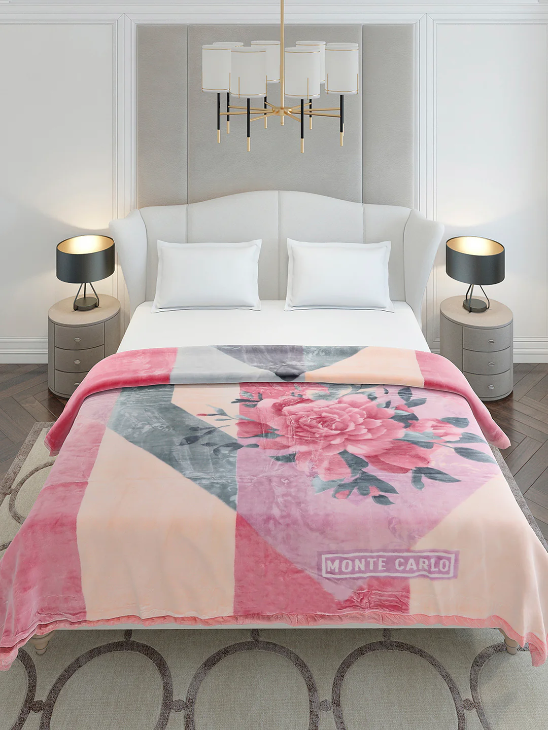 Printed Double Bed 2 Ply, 909 GSM Embossed Blanket for Heavy Winter - (Vista Plus) - Image 3
