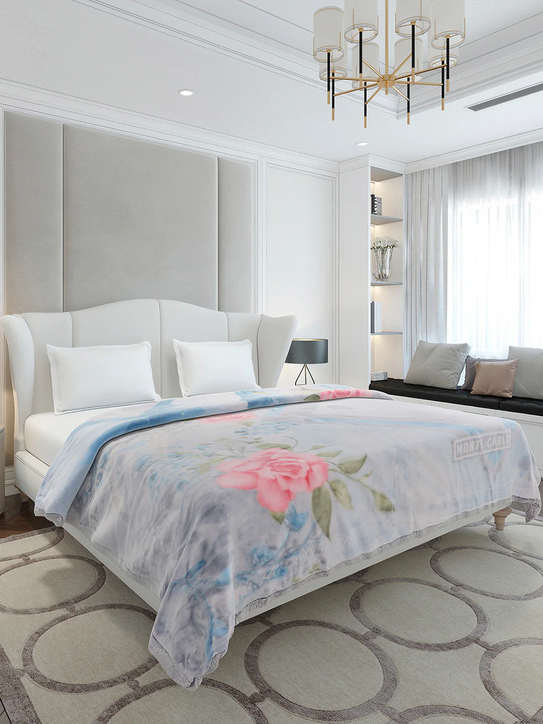 Printed Double Bed 2 Ply, 909 GSM Embossed Blanket for Heavy Winter - (Vista Plus) - Image 4