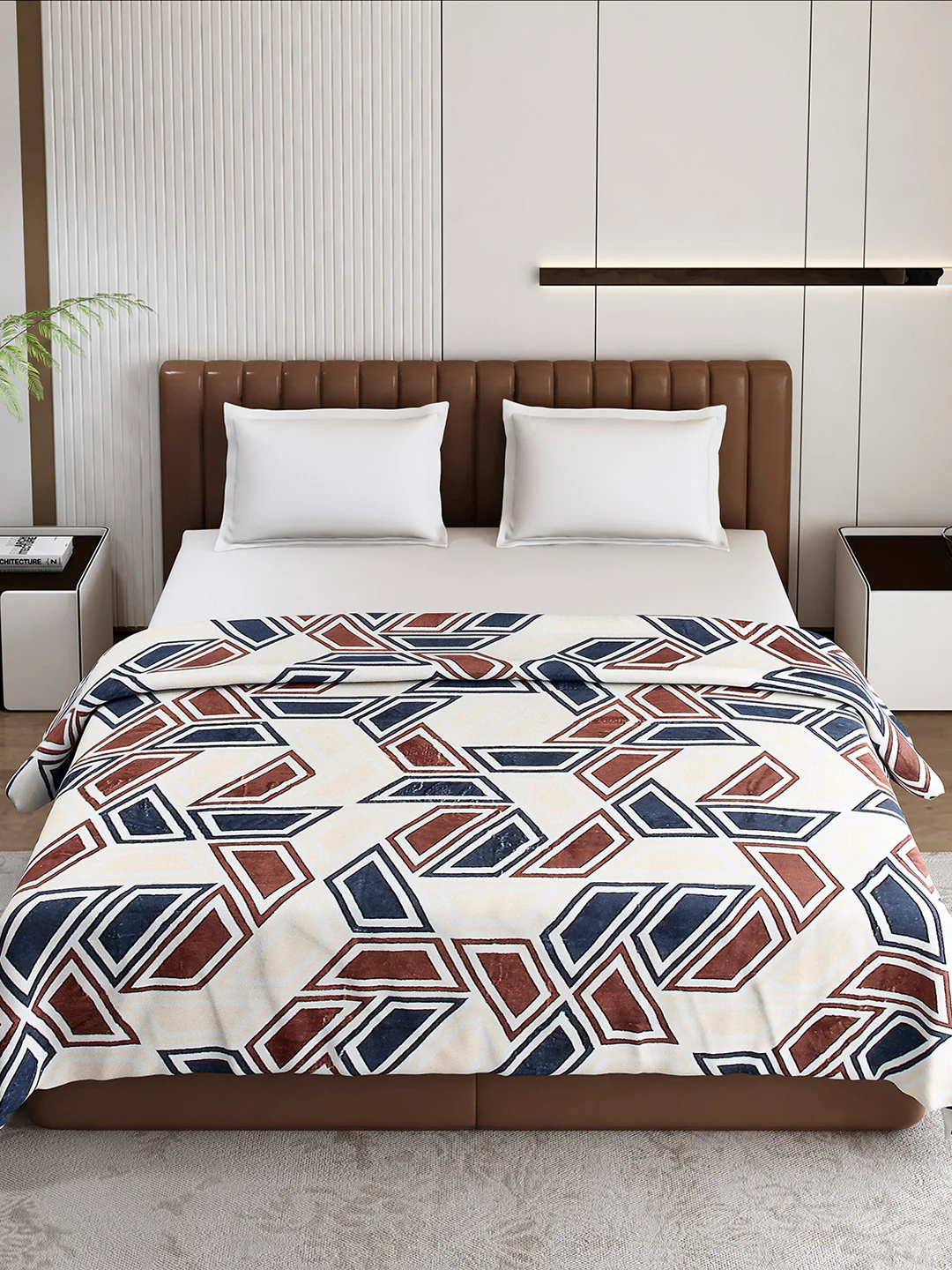 Printed Double Bed 210 GSM Blanket for AC Room - (Mellow) - Image 2
