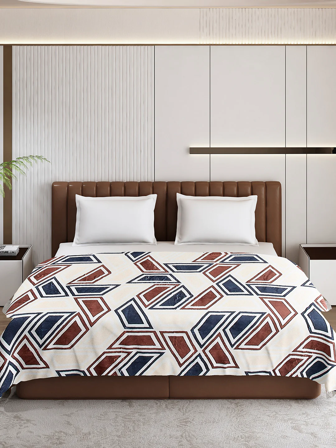 Printed Double Bed 210 GSM Blanket for AC Room - (Mellow) - Image 3