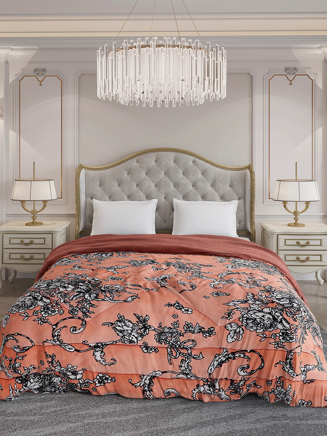Printed Double Bed 210 GSM Comforter for Mild Winter (Nixie), Weight 729 gm - Image 2